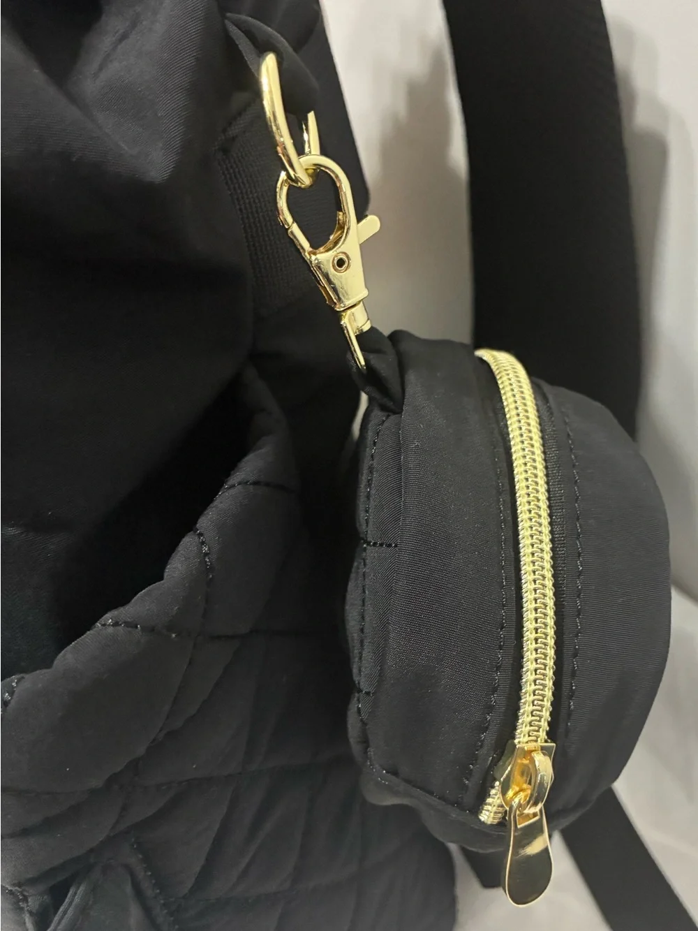 Casirena  cool quilted black diaper bag never been used NWOT